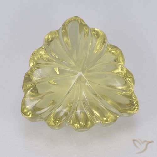 5.65ct Natural Amarillo claro medio Cuarzo, Trillón, Transparente, Photo A