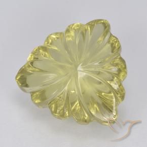 Cuarzo Amarillo claro medio natural de 5.65 ct, Trillón, Transparente