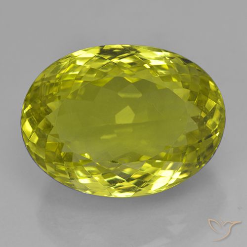 28.40ct Natural Amarillo medio Cuarzo, Ovalada, VVS