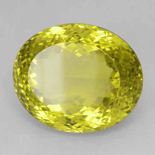 Cuarzo Amarillo abejorro natural de 54.44 ct, Ovalada, IF