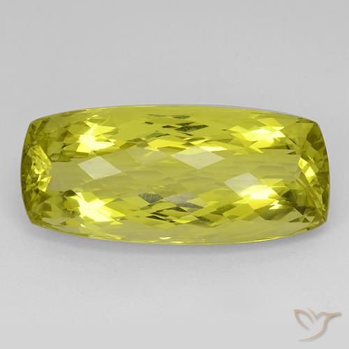 46.05ct Natural Amarillo maíz Cuarzo, Forma Cojín, IF