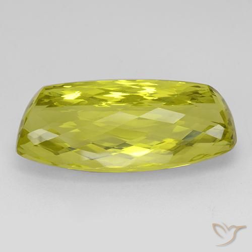 Cuarzo Amarillo maíz natural de 46.05 ct, Forma Cojín, IF