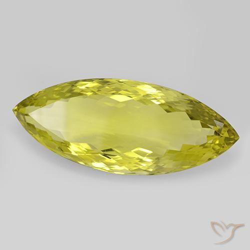 Cuarzo Amarillo maíz natural de 57.97 ct, Marquesa, IF