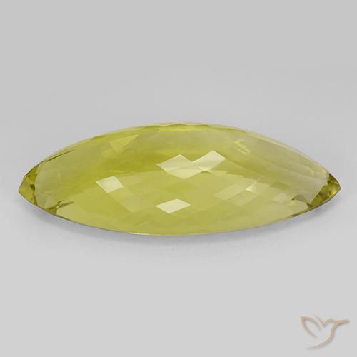 Cuarzo Amarillo maíz natural de 57.97 ct, Marquesa, IF