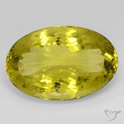 101.00ct Natural Amarillo piña Cuarzo, Ovalada, IF