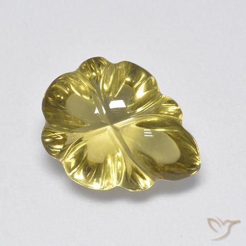 Cuarzo Amarillo medio natural de 4.52 ct, Elegante, Transparente