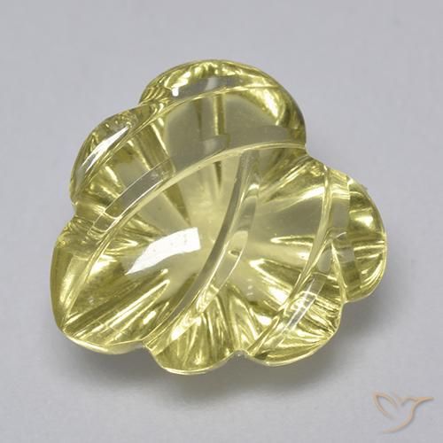 Cuarzo Amarillo verdoso natural de 4.94 ct, Elegante, Transparente
