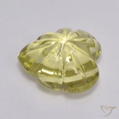 Cuarzo Amarillo-dorado claro natural de 4.87 ct, Elegante, Transparente