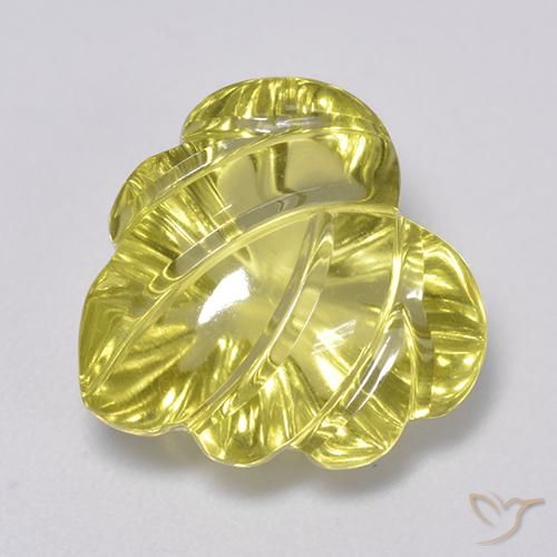 Cuarzo Amarillo claro natural de 7.36 ct, Elegante, Transparente