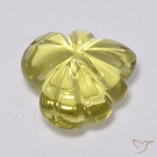 Cuarzo Amarillo claro natural de 7.36 ct, Elegante, Transparente