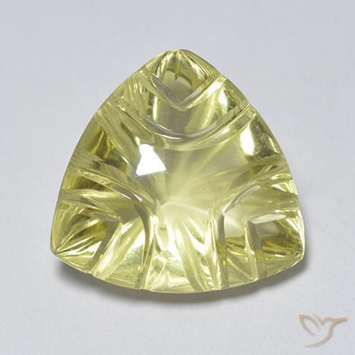 6.45ct Natural Amarillo claro Cuarzo, Trillón, Transparente