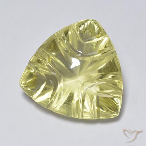 Cuarzo Amarillo claro natural de 6.45 ct, Trillón, Transparente