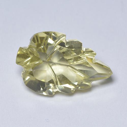 Cuarzo amarillo natural de 4,83 ct, forma elegante, transparente