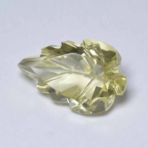 Cuarzo amarillo natural de 4,83 ct, forma elegante, transparente