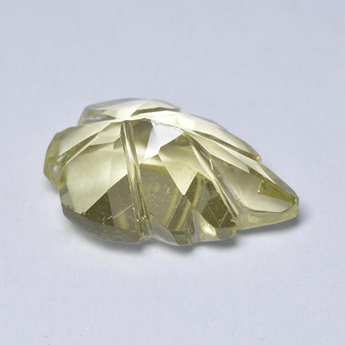 Cuarzo amarillo natural de 4,83 ct, forma elegante, transparente