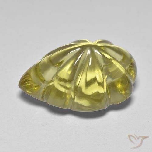 Cuarzo Amarillo-dorado claro natural de 6.98 ct, Elegante, Transparente