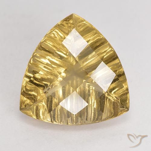 5.91ct Natural Amarillo-dorado claro Cuarzo, Trillón, VVS-VS