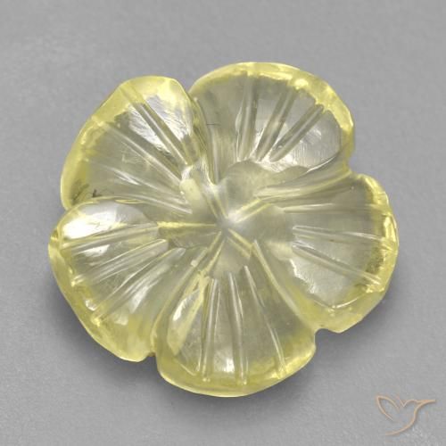 4.47ct Natural Amarillo laguna Cuarzo, Corte Flor, Transparente