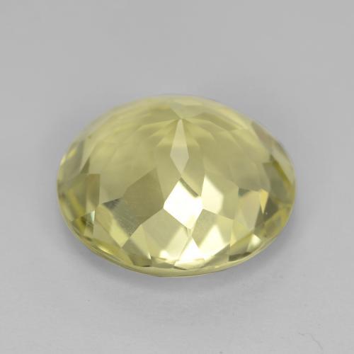 Cuarzo amarillo natural de 5,11 ct, corte redondo, VVS-VS