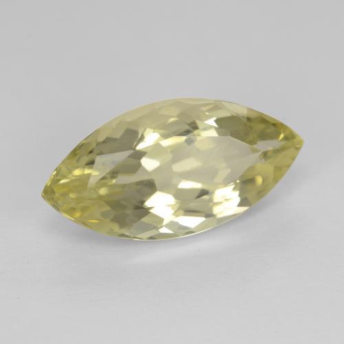 Cuarzo amarillo natural de 5,31 ct, marquesa, VVS-VS