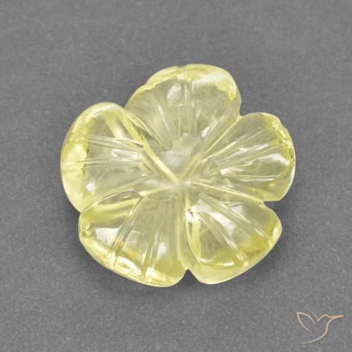 2.63ct Natural Amarillo laguna Cuarzo, Corte Flor, Transparente