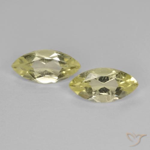 1.40ctw Natural Amarillo claro medio Cuarzo, Marquesa, VS