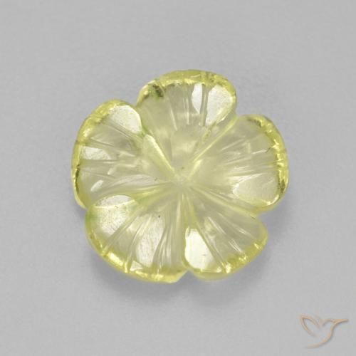 2.62ct Natural Amarillo piña claro Cuarzo, Corte Flor, Transparente