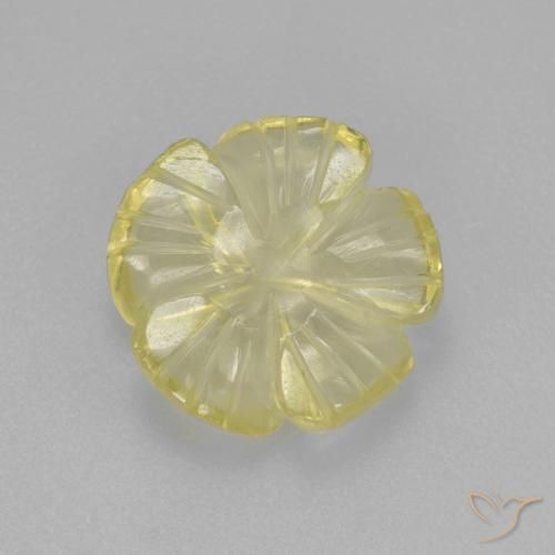 2.70ct Natural Amarillo laguna Cuarzo, Corte Flor, Transparente