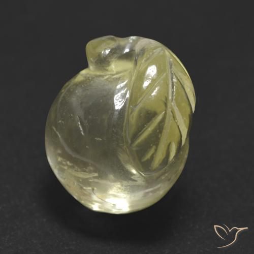 Cuarzo Amarillo claro medio natural de 10.58 ct, Elegante, Transparente