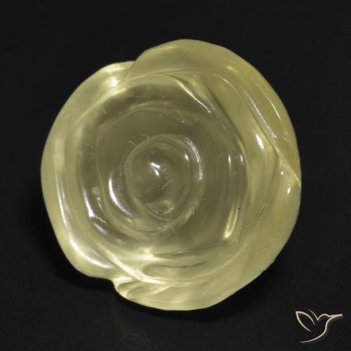 Cuarzo Amarillo laguna natural de 14.63 ct, Corte Flor, Transparente