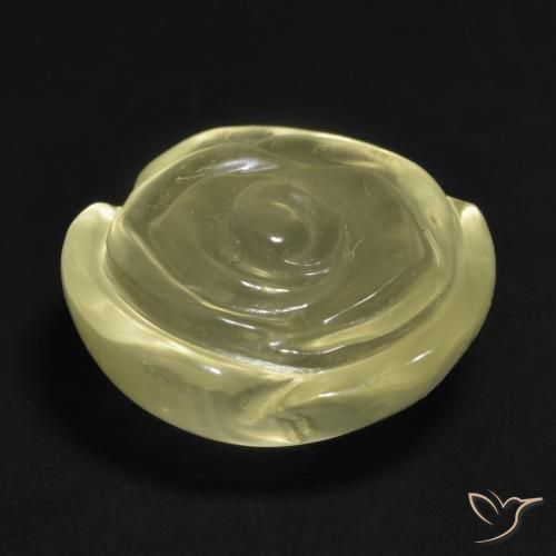 Cuarzo Amarillo laguna natural de 14.63 ct, Corte Flor, Transparente