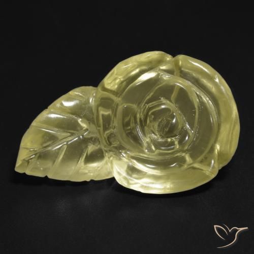 18.90ct Natural Amarillo laguna Cuarzo, Corte Flor, Transparente