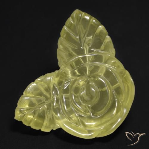 27.63ct Natural Amarillo laguna Cuarzo, Corte Flor, Transparente