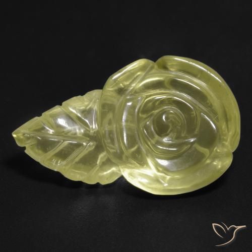 12.51ct Natural Amarillo laguna Cuarzo, Corte Flor, Transparente