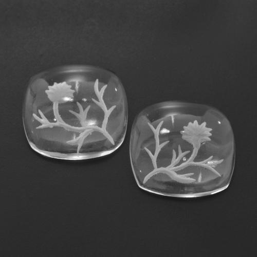 Gemas de cuarzo blanco natural de 24,46 ct, forma elegante, transparente