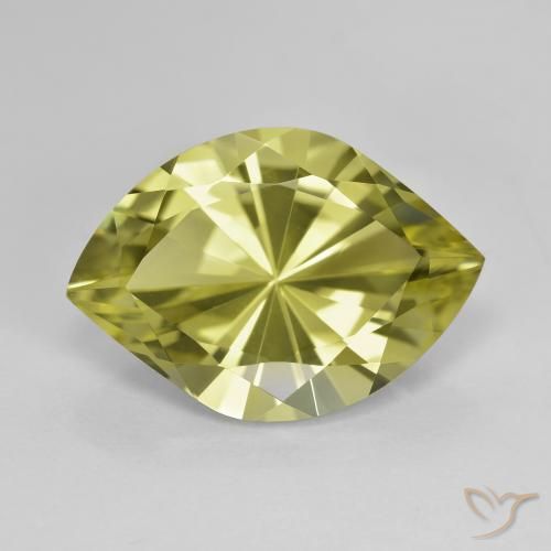 6.86ct Natural Verde terroso cálido Cuarzo, Marquesa, VVS