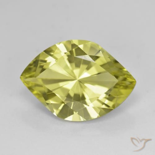 6.99ct Natural Verde claro Cuarzo, Marquesa, VVS, Photo A