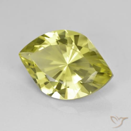Cuarzo Verde claro natural de 6.99 ct, Marquesa, VVS