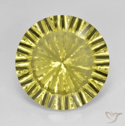 16.29ct Natural Verde claro Cuarzo, Redondo, VVS