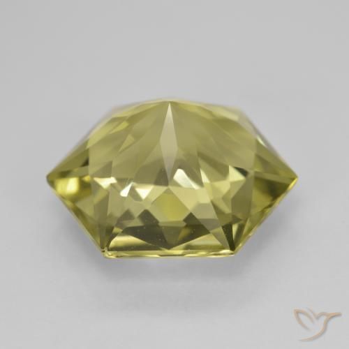 Cuarzo Amarillo medio natural de 7.26 ct, Elegante, VVS-VS