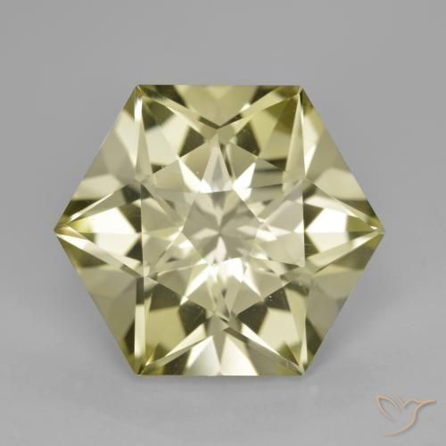 9.38ct Natural Amarillo pálido Cuarzo, Elegante, VVS-VS