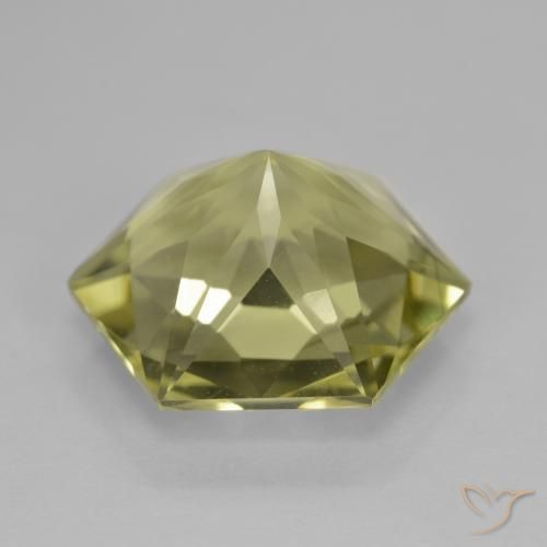 Cuarzo Amarillo medio natural de 7.57 ct, Elegante, VVS-VS