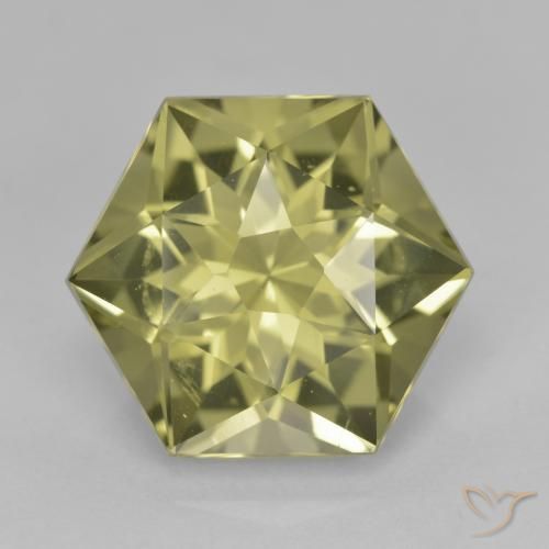 7.91ct Natural Amarillo verdoso Cuarzo, Elegante, VVS