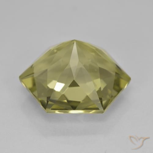 Cuarzo Amarillo verdoso natural de 7.91 ct, Elegante, VVS