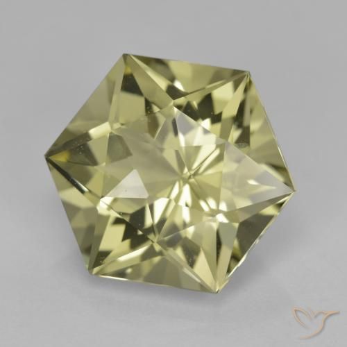 Cuarzo Amarillo claro natural de 7.82 ct, Elegante, VVS