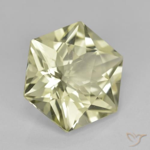 Cuarzo Amarillo claro natural de 9.32 ct, Elegante, VVS-VS