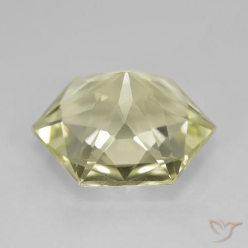Cuarzo Amarillo claro natural de 9.32 ct, Elegante, VVS-VS