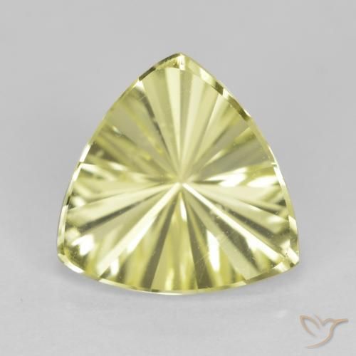 2.34ct Natural Amarillo verdoso Cuarzo, Trillón, VVS