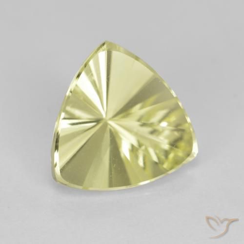 Cuarzo Amarillo verdoso natural de 2.34 ct, Trillón, VVS