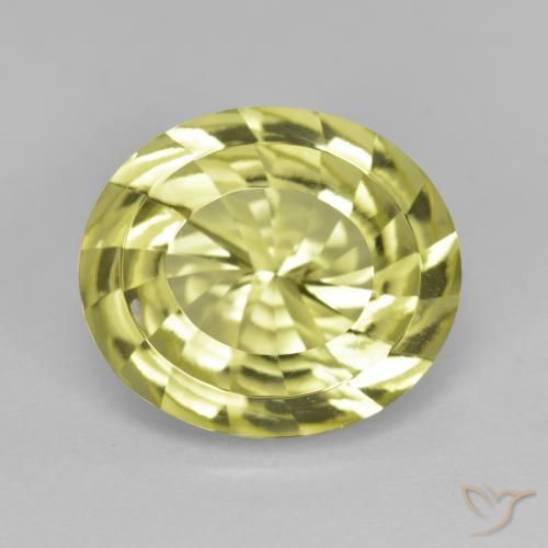 6.98ct Natural Amarillo medio Cuarzo, Ovalada, VVS